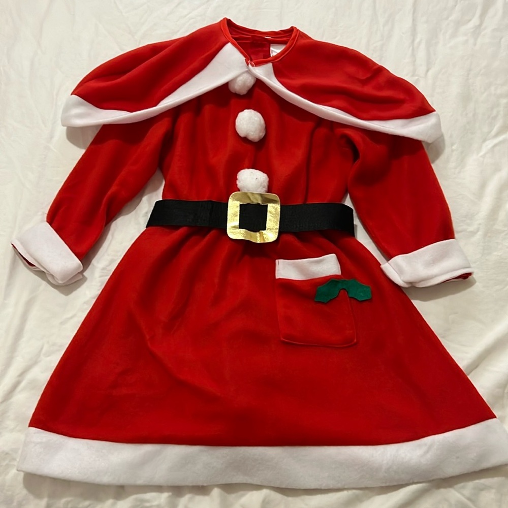 HO HO HO! Girls Ms Clause dress costume, size small